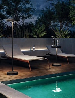 Barbell Solar lampada da terra